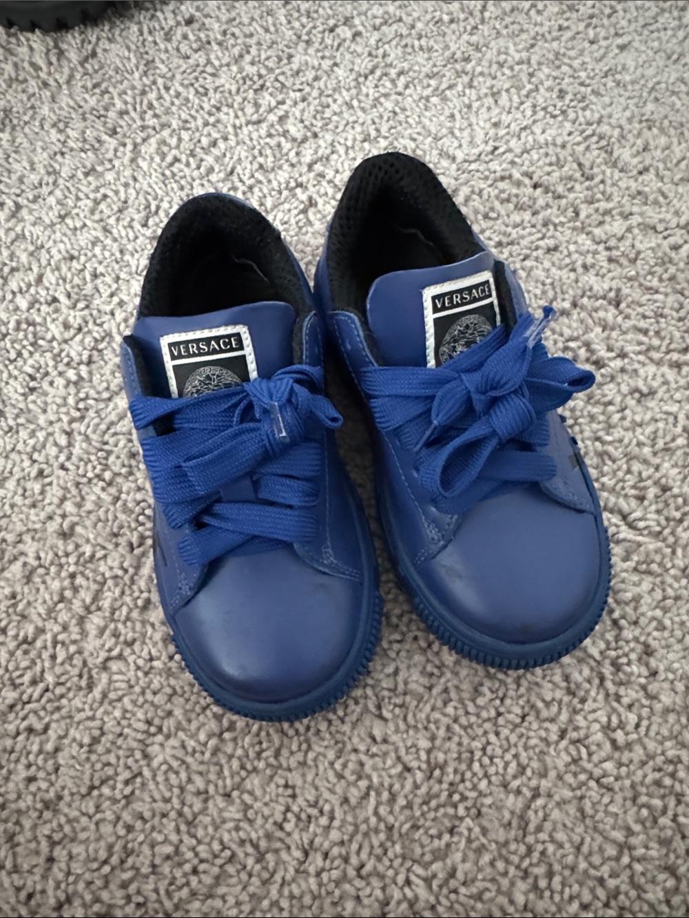 Versace Blue Kids Low-Top Sneakers